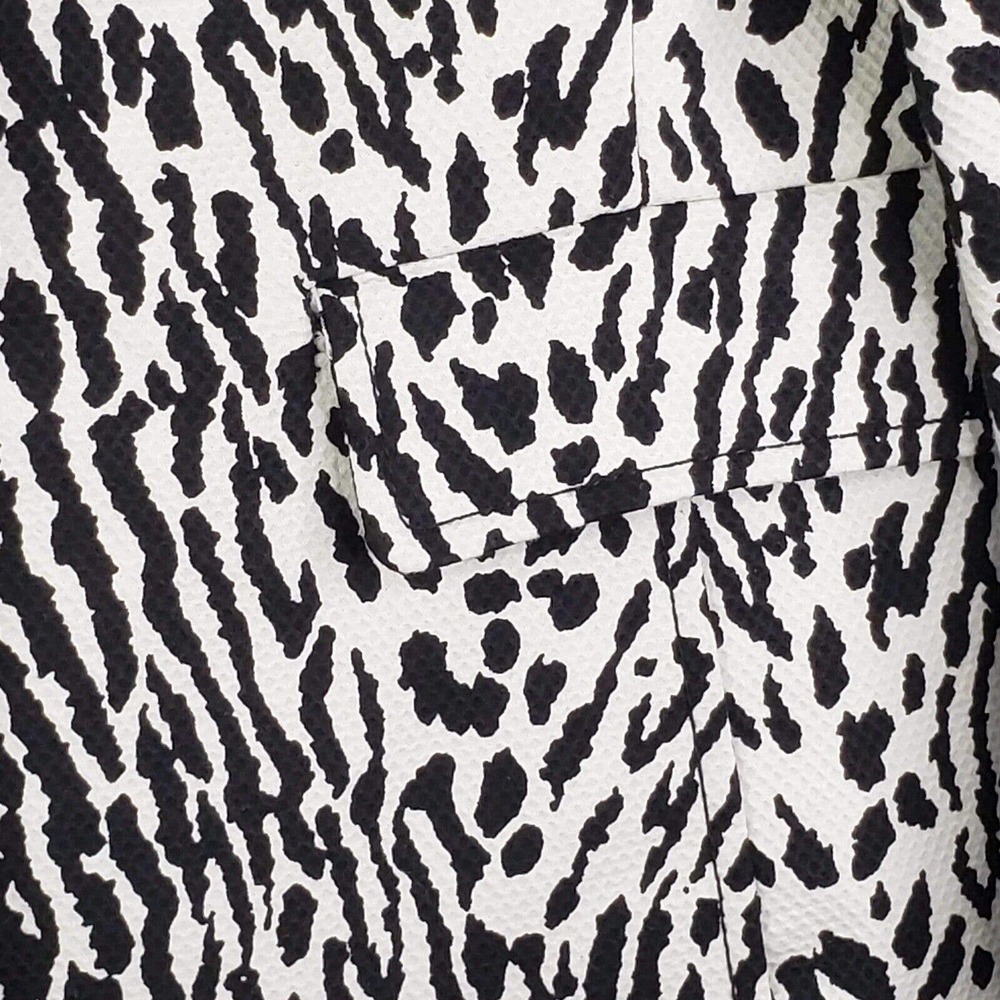 Talbots Womens Size 10 Medium Cotton Blazer Jacket Leopard Animal Print - Picture 5 of 7